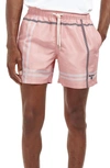 Barbour Blaine Swim Shorts In Pink