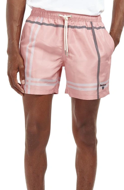Barbour Blaine Swim Shorts In Pink
