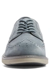 Cole Haan Goto Wingtip Derby In Stormy Weather Nubuck