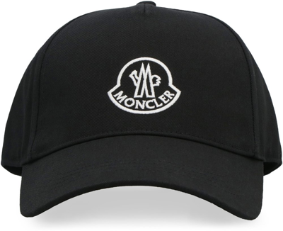 Moncler Embroidered-logo Baseball Cap In Nero