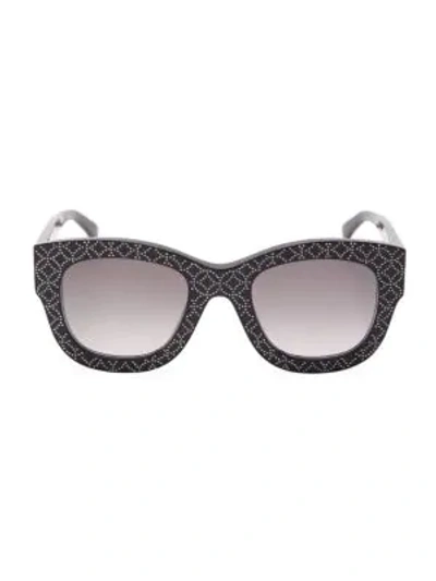 Alaïa 50mm Micro-stud Sunglasses In Black Silver