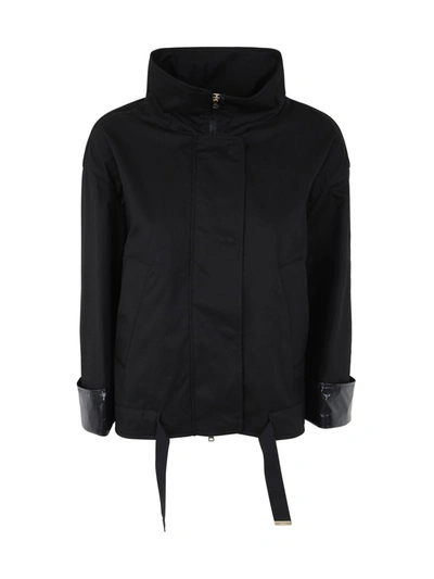Herno Short Puffer Jacket In Black
