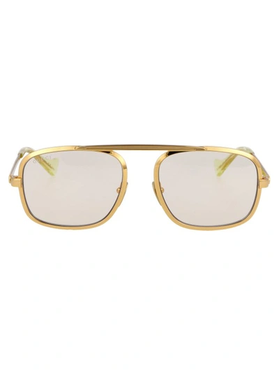 Gucci Eyewear Aviator Framed Glasses In White