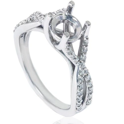 Pompeii3 1/2ct Twist Diamond Ring Setting 14k White Gold In Multi