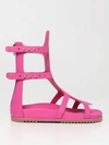 Rick Owens Stud Detailed Cage Sandals In Pink