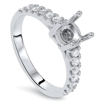 Pompeii3 1/2ct Si Diamond Engagement Ring Mount 14k White Gold In Multi