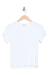 Sweet Romeo Ribbed Short Sleeve T-shirt In White