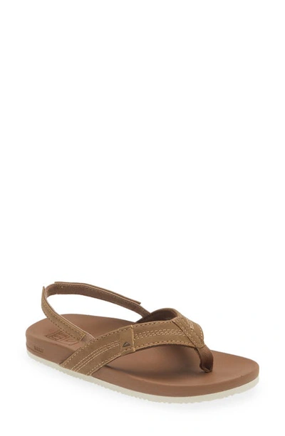 Reef Kids' Lil Cushion Phantom Sandal In Tan