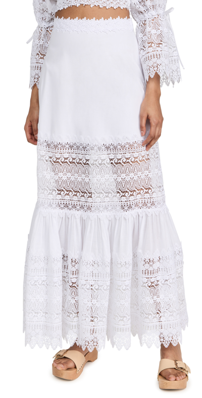 Charo Ruiz Viola Skirt In White