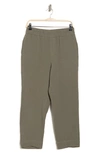 C&c California Sabina Cotton Gauze Ankle Pants In Smokey Olive