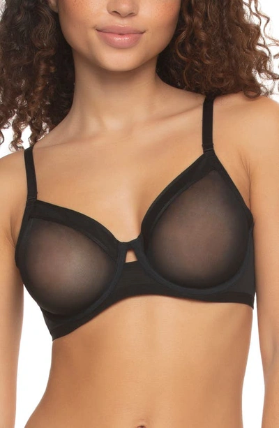 Felina Ethereal Unlined Underwire Bra In Black