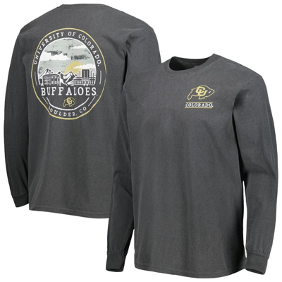 Image One Black Colorado Buffaloes Circle Campus Scene Long Sleeve T-shirt