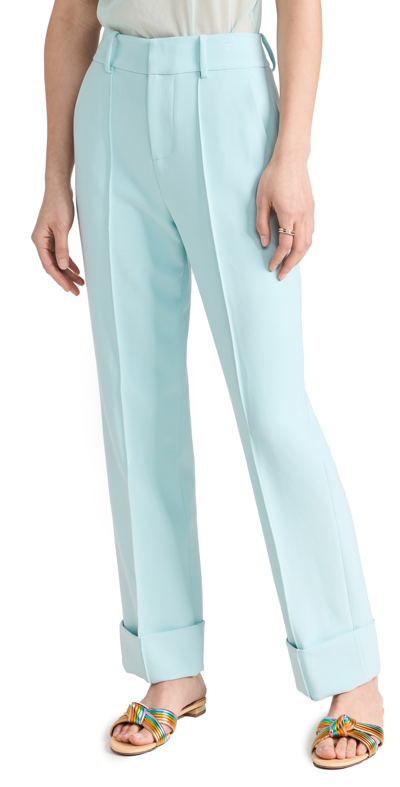 Alice And Olivia Ming Cuffed Ankle Pants In Julep