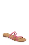 Madewell Pretty Femme Slide Sandal In Raspberry Frosting