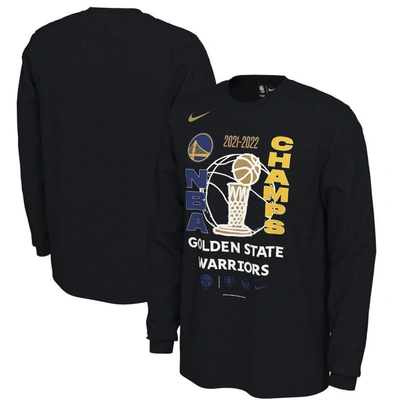 Nike Black Golden State Warriors 2022 Nba Finals Champions Locker Room Long Sleeve T-shirt