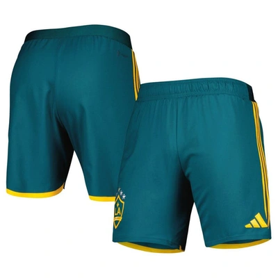 Adidas Originals Adidas Green La Galaxy 2023 Away Aeroready Authentic Shorts