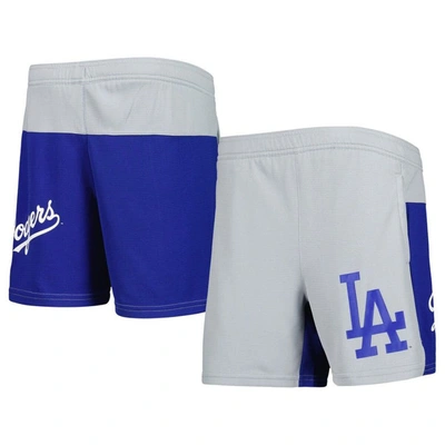 Outerstuff Kids' Youth Gray Los Angeles Dodgers 7th Inning Stretch Shorts