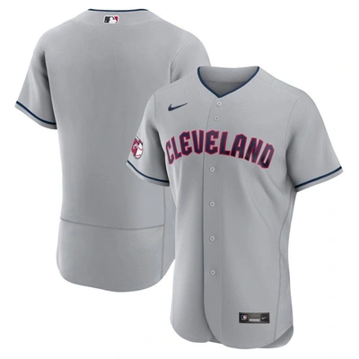 Nike Gray Cleveland Guardians Road Authentic Team Jersey