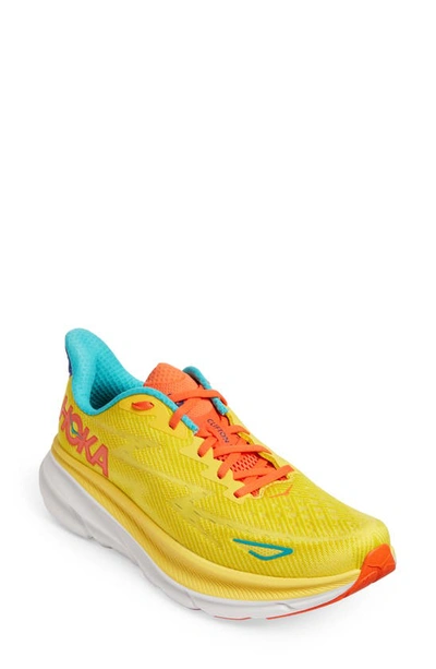 Hoka Clifton 9 Running Shoe In Yellow