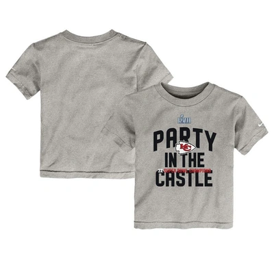 Nike Kids' Toddler  Heather Gray Kansas City Chiefs Super Bowl Lvii Champions Parade T-shirt