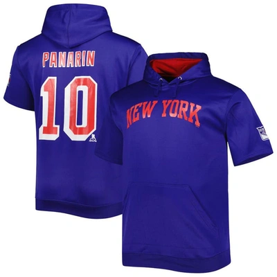 Fanatics Men's  Artemi Panarin Blue New York Rangers Big And Tall Name And Number Pullover Hoodie