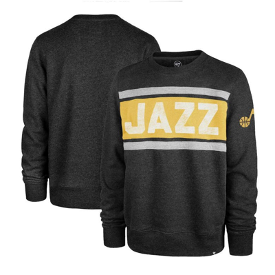 47 ' Heather Black Utah Jazz Tribeca Emerson Pullover Sweatshirt