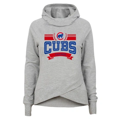 Outerstuff Kids' Youth Heather Gray Chicago Cubs Spectacular Funnel Hoodie