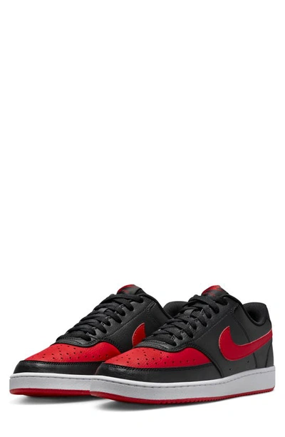 Nike Court Vision Low Sneaker In Black