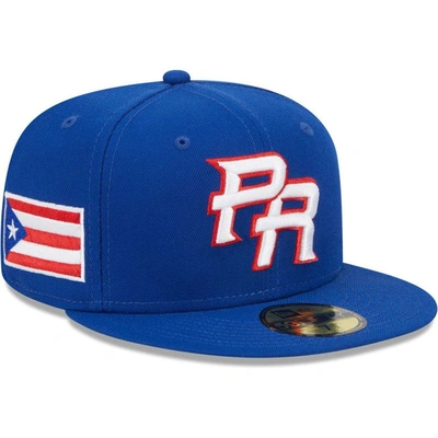 New Era Blue Puerto Rico Baseball 2023 World Baseball Classic 59fifty Fitted Hat