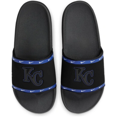 Nike Kansas City Royals Team Off-court Slide Sandals In Black