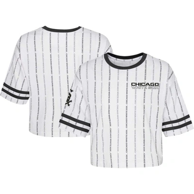 Outerstuff Kids' Girls Youth White Chicago White Sox Ball Striped T-shirt