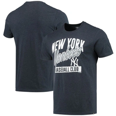 47 ' Heathered Navy New York Yankees Fanzone Club T-shirt In Heather Navy