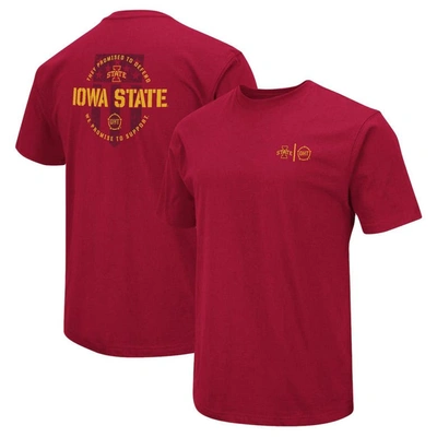 Colosseum Cardinal Iowa State Cyclones Oht Military Appreciation T-shirt