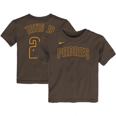 Nike Kids' Toddler Fernando Tatis Jr. Brown San Diego Padres Player Name & Number T-shirt