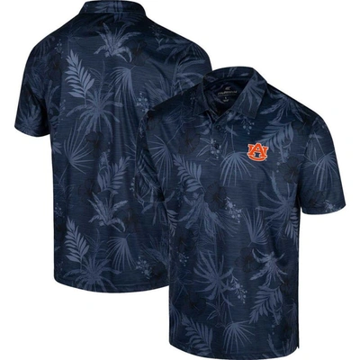 Colosseum Navy Auburn Tigers Palms Team Polo