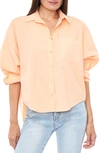 Pistola Sloane Colorblock High-low Stretch Cotton Shirt In Yellow