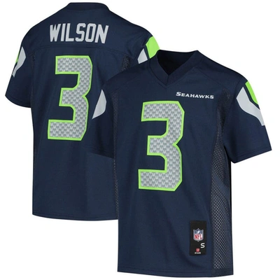 Outerstuff Kids' Youth Russell Wilson College Navy Seattle Seahawks Replica Player Jersey