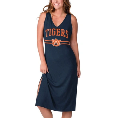 G-iii 4her By Carl Banks Navy Auburn Tigers Training V-neck Maxi Dress