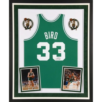 Fanatics Authentic Larry Bird Boston Celtics Deluxe Framed Autographed Green Mitchell & Ness Authentic Jersey