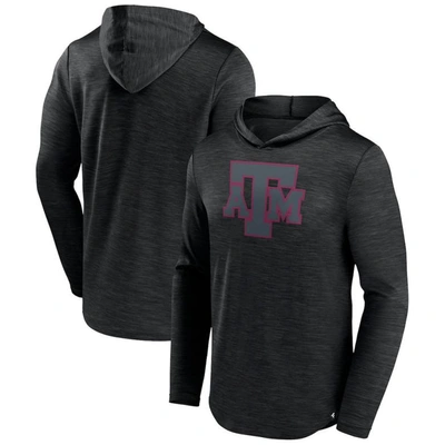 Fanatics Branded Heather Black Texas A&m Aggies Transitional Hoodie T-shirt