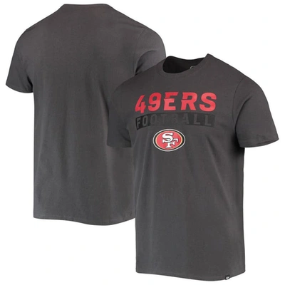 47 ' Charcoal San Francisco 49ers Dark Ops Super Rival T-shirt
