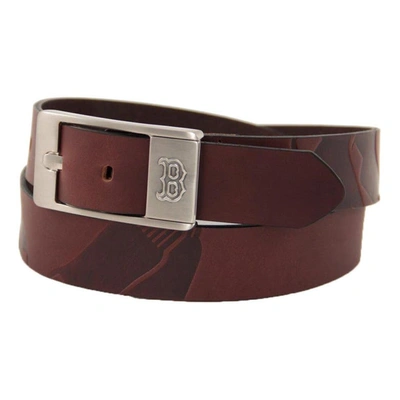 Eagles Wings Brown Boston Red Sox Brandish Leather Belt
