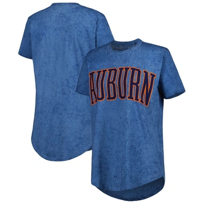 Pressbox Navy Auburn Tigers Southlawn Sun-washed T-shirt