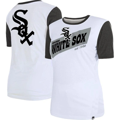 New Era White Chicago White Sox Colorblock T-shirt