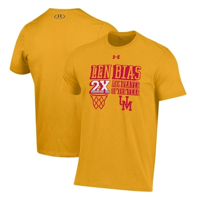 Under Armour Gold Maryland Terrapins Len Bias Performance T-shirt