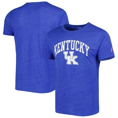League Collegiate Wear Heather Royal Kentucky Wildcats 1965 Arch Victory Falls Tri-blend T-shirt