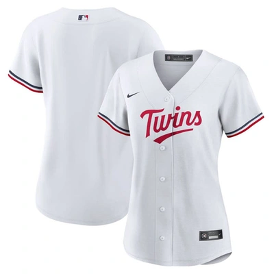 Nike White Minnesota Twins Home Replica Team Logo Jersey
