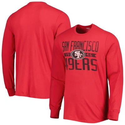 47 ' Scarlet San Francisco 49ers Brand Wide Out Franklin Long Sleeve T-shirt
