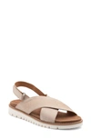 Ara Kiki Rhinestone Slingback Sandal In Sand Suede