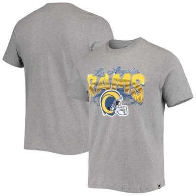 47 ' Heathered Gray Los Angeles Rams Super Rival Team T-shirt In Heather Gray